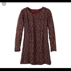 PrAna Mahogany Paisley Long Sleeve Dress